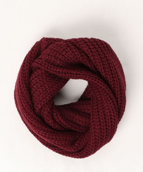 MinoriTY（マイノリティ）の「ざっくり編みビッグスヌード（マフラー・メンズ・ブラック/レッド/ブラック系その他/グレー系その他/ワイン/グレー系その他2・FREE）」の12枚目の写真
