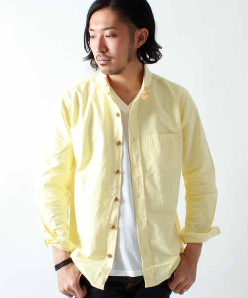 BEAMS(ビームス)の「□BEAMS / レザーチンスト MR シャツ(シャツ/ブラウス・メンズ・ホワイト/イエロー/ネイビー・SMALL/MEDIUM/LARGE)」の1枚目の写真