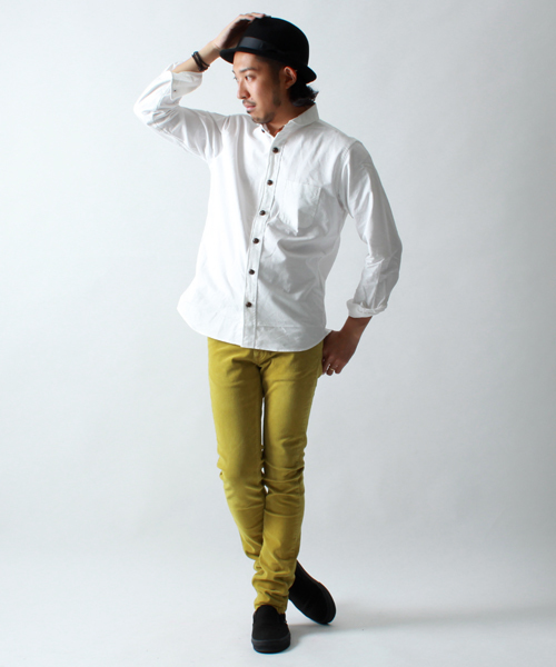 BEAMS(ビームス)の「□BEAMS / レザーチンスト MR シャツ(シャツ/ブラウス・メンズ・ホワイト/イエロー/ネイビー・SMALL/MEDIUM/LARGE)」の11枚目の写真