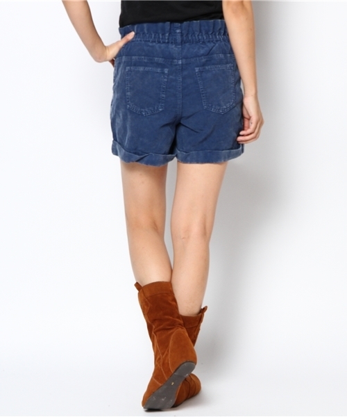 natural couture（ナチュラルクチュール）の「【ナチュラルクチュール】コール天ショートパンツ（その他パンツ・レディース・オフホワイト/オレンジ/イエロー/ブルー・MEDIUM）」の10枚目の写真