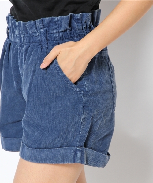 natural couture（ナチュラルクチュール）の「【ナチュラルクチュール】コール天ショートパンツ（その他パンツ・レディース・オフホワイト/オレンジ/イエロー/ブルー・MEDIUM）」の6枚目の写真