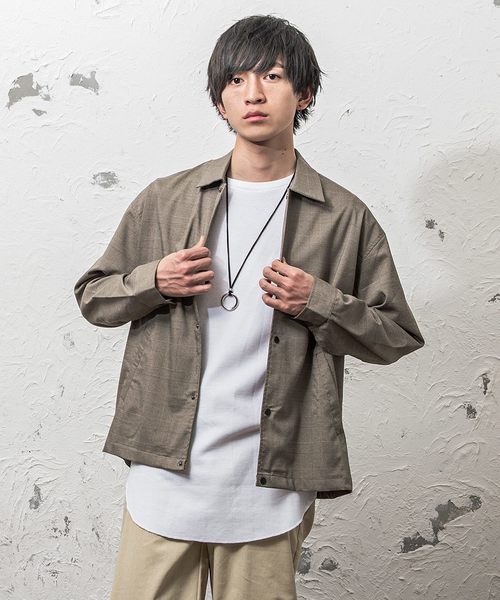 MinoriTY（マイノリティ）の「TRコーチジャケット（その他アウター・メンズ・ベージュ/ベージュ系その他/ブラック/ワイン/グレー系その他・L/M）」の4枚目の写真