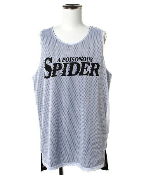 WEGO（ウィゴー）の「WEGO/リバーシブルメッシュタンクトップ（タンクトップ・メンズ・ホワイト/ブラック・MEDIUM/LARGE）」の2枚目の写真