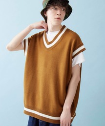 ビッグシルエットニットベスト