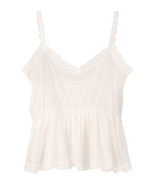 PUNYUS（プニュズ）の「チュールキャミソール（キャミソール・レディース・ホワイト/ブラック・1/2/4/3）」の2枚目の写真