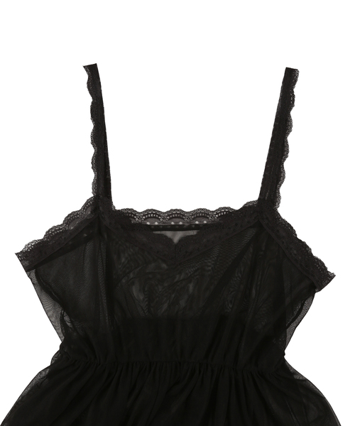 PUNYUS（プニュズ）の「チュールキャミソール（キャミソール・レディース・ホワイト/ブラック・1/2/4/3）」の7枚目の写真