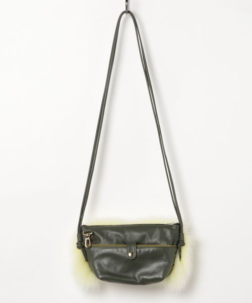 LUDLOW(ラドロー)の「Fox cross body bag(ショルダーバッグ・レディース・ベージュ/グレー系その他/ブルー系その他/ピンク系その他/レモンイエロー/ブラック・FREE)」の13枚目の写真