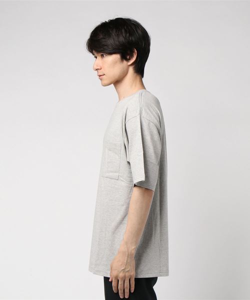 Magine(マージン)の「【Magine】RAFFY CTN BIG SILHOUETTE C/N TEE: ラフィーコットン ビッグシルエット クルーネック TEE(Tシャツ/カットソー・メンズ・グレー/オリーブ/ネイビー/ホワイト/ブラック・48/46/44)」の11枚目の写真