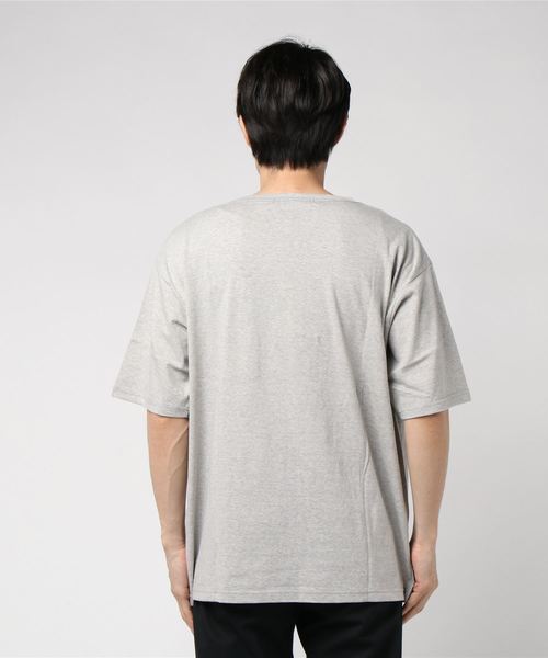 Magine(マージン)の「【Magine】RAFFY CTN BIG SILHOUETTE C/N TEE: ラフィーコットン ビッグシルエット クルーネック TEE(Tシャツ/カットソー・メンズ・グレー/オリーブ/ネイビー/ホワイト/ブラック・48/46/44)」の8枚目の写真