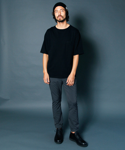 Magine(マージン)の「【Magine】RAFFY CTN BIG SILHOUETTE C/N TEE: ラフィーコットン ビッグシルエット クルーネック TEE(Tシャツ/カットソー・メンズ・グレー/オリーブ/ネイビー/ホワイト/ブラック・48/46/44)」の6枚目の写真
