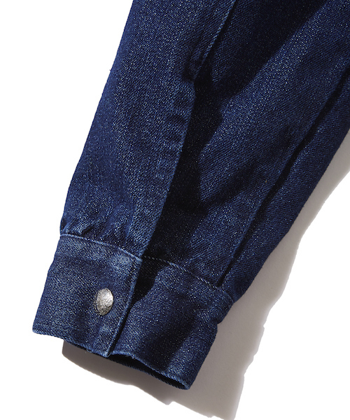 rehacer（レアセル）の「rehacer : Flower Denim Jacket / フラワー デニム ジャケット（デニムジャケット・メンズ・インディゴブルー・SMALL/MEDIUM/LARGE）」の2枚目の写真
