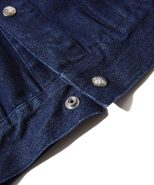 rehacer（レアセル）の「rehacer : Flower Denim Jacket / フラワー デニム ジャケット（デニムジャケット・メンズ・インディゴブルー・SMALL/MEDIUM/LARGE）」の10枚目の写真