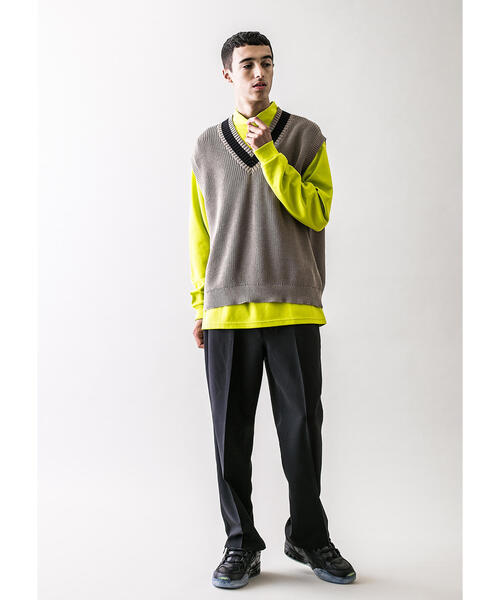 モンキータイム MONKEY TIME ドライバーズ ジップニット ベスト MONKEY TIME（モンキータイム）の「＜monkey time＞ PE TWILL