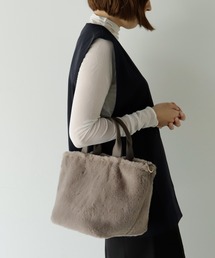 VitaFelice（ヴィータフェリーチェ）の「本革ハンドル2wayミニナイロントートバッグ（トートバッグ）」