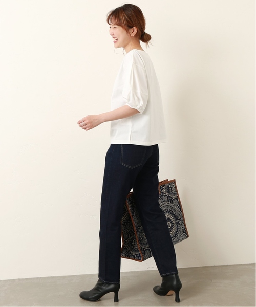 journal standard L'essage(ジャーナルスタンダードレサージュ)の「トリコットボートネックブラウス◆(シャツ/ブラウス・レディース・ホワイト/ブラック/ベージュ・FREE)」の9枚目の写真