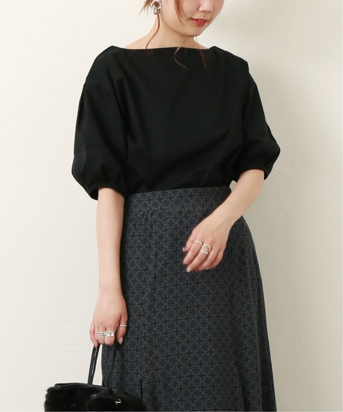 journal standard L'essage(ジャーナルスタンダードレサージュ)の「トリコットボートネックブラウス◆(シャツ/ブラウス・レディース・ホワイト/ブラック/ベージュ・FREE)」の18枚目の写真