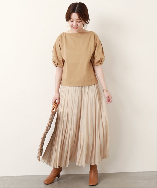 journal standard L'essage(ジャーナルスタンダードレサージュ)の「トリコットボートネックブラウス◆(シャツ/ブラウス・レディース・ホワイト/ブラック/ベージュ・FREE)」の7枚目の写真