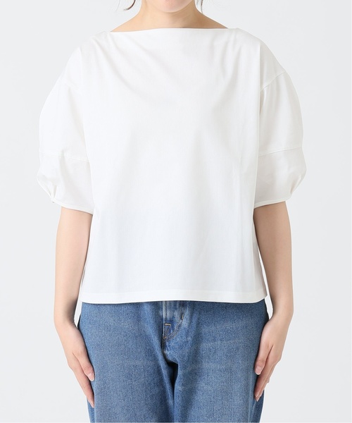 journal standard L'essage(ジャーナルスタンダードレサージュ)の「トリコットボートネックブラウス◆(シャツ/ブラウス・レディース・ホワイト/ブラック/ベージュ・FREE)」の14枚目の写真