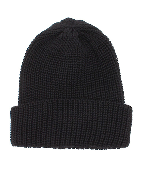 schott（ショット）の「ハイランドクラブ　コットンニットキャップ（ハット・メンズ・ブラック/グリーン/ブルー/レンガ/オレンジ・FREE）」の2枚目の写真