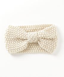 カヤ | 【カヤ】リボンニット幅広ヘアバンド(ヘアバンド)