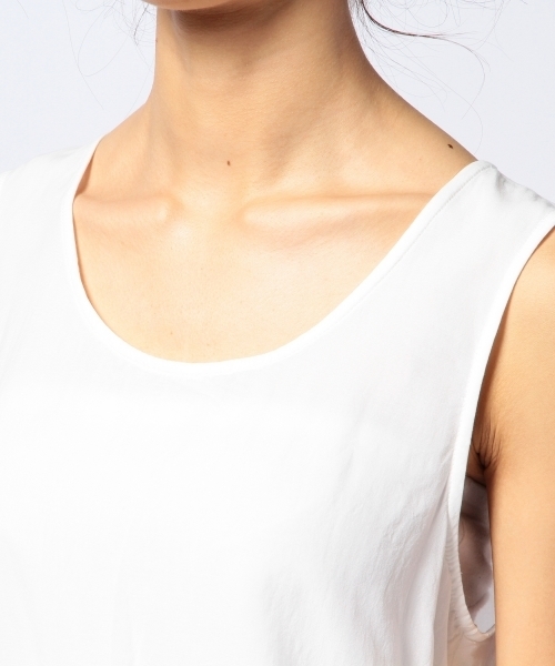 Another Edition（アナザーエディション）の「AE VOILE×CUT OP◆（ワンピース・レディース・ホワイト/ブラック/ライトグレー・フリー）」の8枚目の写真