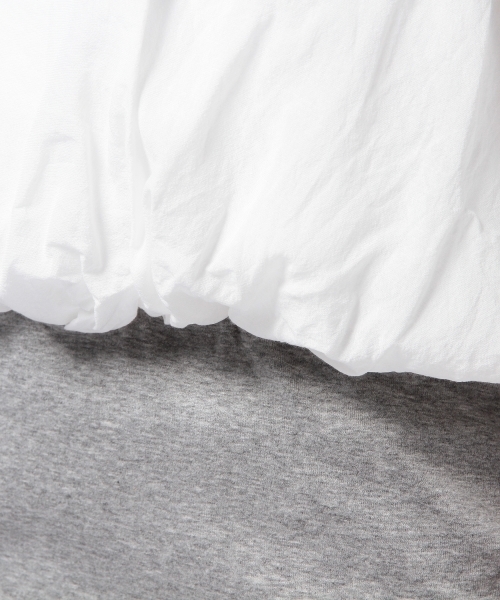 Another Edition（アナザーエディション）の「AE VOILE×CUT OP◆（ワンピース・レディース・ホワイト/ブラック/ライトグレー・フリー）」の4枚目の写真