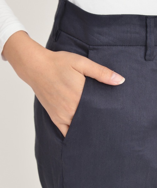 YANUK（ヤヌーク）の「【YANUK/ヤヌーク】スリムテーパード トラウザー RUTH (ルース)（その他パンツ・レディース・ブルー/グリーン/スモークピンク/ネイビー/ベージュ/ダークオレンジ・S/M/XS）」の16枚目の写真