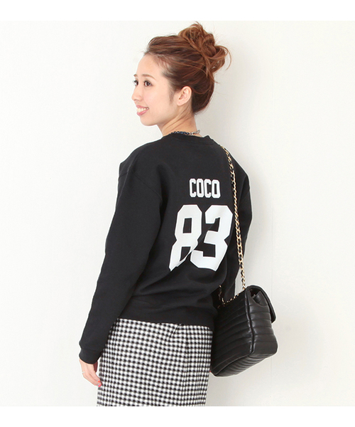 Ray BEAMS（レイビームス）の「LPD NEW YORK CITY×Ray BEAMS /  別注 "83 Coco" スウェット（スウェット・レディース・ブラック・ONE SIZE）」の6枚目の写真