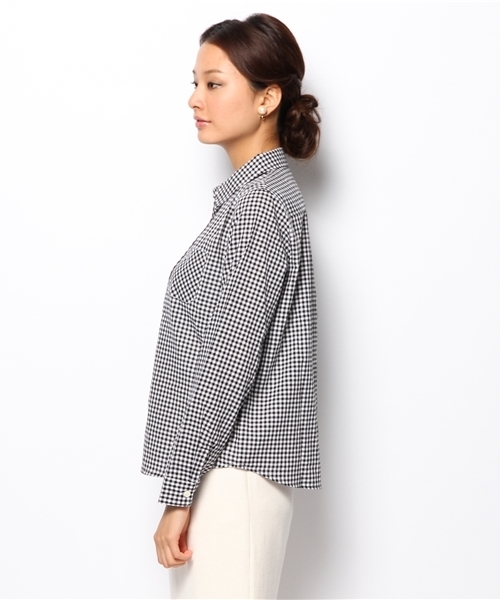 DISCOAT（ディスコート）の「【Discoat】チェックレギュラーシャツ（シャツ/ブラウス・レディース・レッド/ダークブルー/ブラック・ﾌﾘ-）」の8枚目の写真