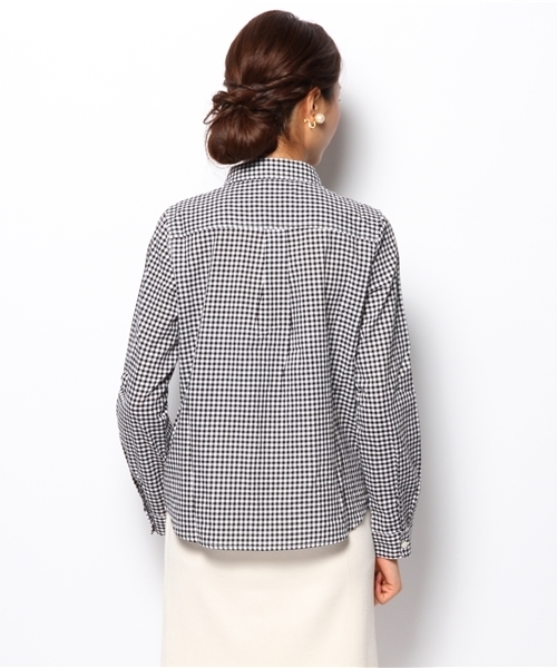 DISCOAT（ディスコート）の「【Discoat】チェックレギュラーシャツ（シャツ/ブラウス・レディース・レッド/ダークブルー/ブラック・ﾌﾘ-）」の7枚目の写真