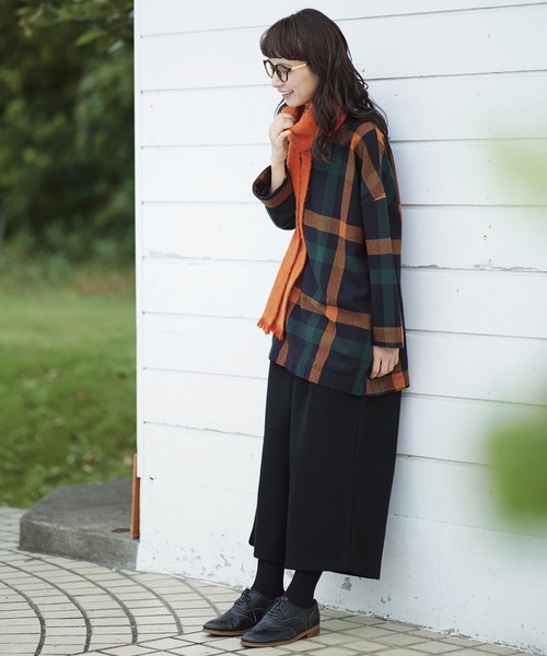 Sunny clouds（サニークラウズ）の「サニークラウズ　ｆｅａｔ．Ｓｈｕｔｔｌｅ　Ｎｏｔｅｓ　縮絨風味のワイドパンツ〈レディース〉（その他パンツ・レディース・ブラック・MEDIUM/LARGE/X-LARGE/XX-LARGE/NM/2T/3T）」の5枚目の写真