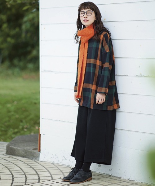 Sunny clouds（サニークラウズ）の「サニークラウズ　ｆｅａｔ．Ｓｈｕｔｔｌｅ　Ｎｏｔｅｓ　縮絨風味のワイドパンツ〈レディース〉（その他パンツ・レディース・ブラック・MEDIUM/LARGE/X-LARGE/XX-LARGE/NM/2T/3T）」の6枚目の写真