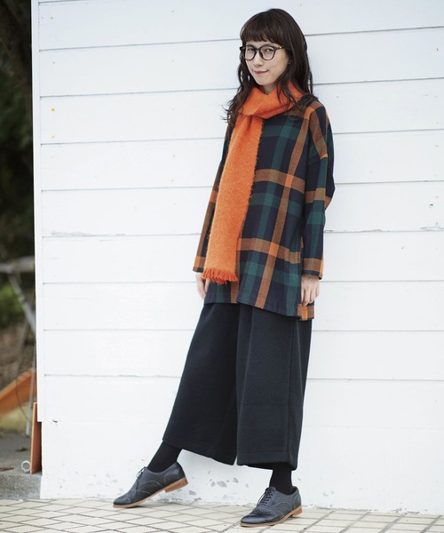 Sunny clouds（サニークラウズ）の「サニークラウズ　ｆｅａｔ．Ｓｈｕｔｔｌｅ　Ｎｏｔｅｓ　縮絨風味のワイドパンツ〈レディース〉（その他パンツ・レディース・ブラック・MEDIUM/LARGE/X-LARGE/XX-LARGE/NM/2T/3T）」の7枚目の写真