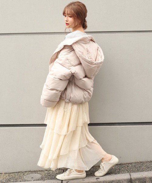 one after another NICE CLAUP(ワンアフターアナザーナイスクラップ)の「【ZOZO限定】ピグメント裏毛プルオーバー(スウェット・レディース・ベージュ/パープル/スミクロ/グレイッシュブルー・FREE)」の7枚目の写真