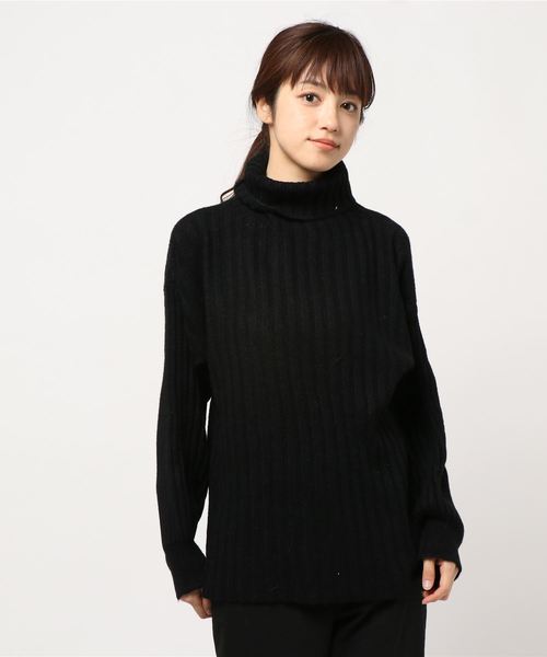 3rd Spring select（サードスプリングセレクト）の「Miamasvin パフスリーブハイネックニット（ニット/セーター・レディース・ブラック/ブラウン/アイボリー・FREE）」の3枚目の写真
