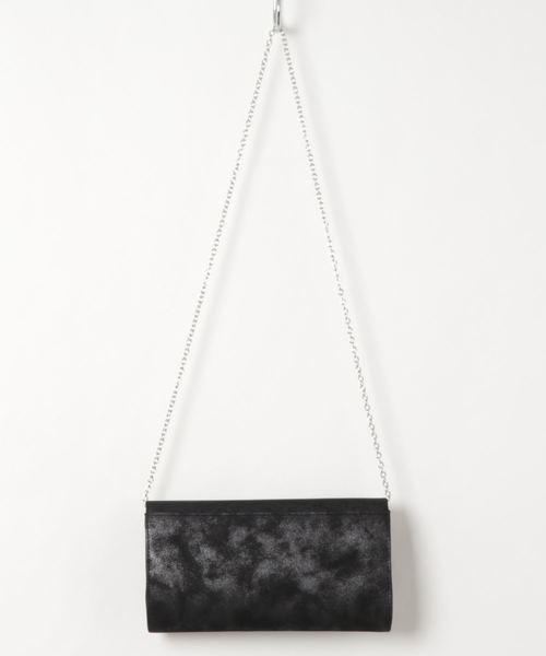 form forma（フォルムフォルマ）の「シャイニーレザーパーティーバッグ（クラッチバッグ・レディース・ブラック/ゴールド・FREE）」の6枚目の写真