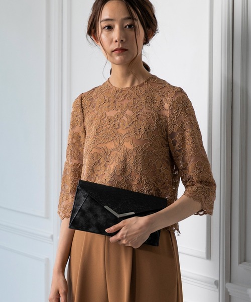 form forma（フォルムフォルマ）の「シャイニーレザーパーティーバッグ（クラッチバッグ・レディース・ブラック/ゴールド・FREE）」の15枚目の写真