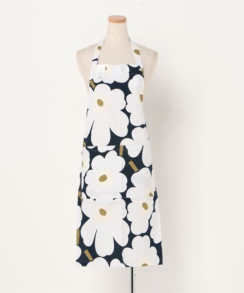 marimekko（マリメッコ）の「PIENI UNIKKO  / APRON（エプロン・レディース・ブラウン/イエロー/ネイビー/ワインレッド・FREE）」の2枚目の写真