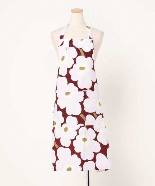marimekko（マリメッコ）の「PIENI UNIKKO  / APRON（エプロン・レディース・ブラウン/イエロー/ネイビー/ワインレッド・FREE）」の4枚目の写真