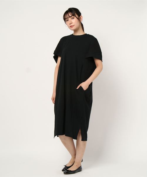 miniyu（ミニュウ）の「BLANC BASQUE/クルー/N半袖チュニック（Tシャツ/カットソー・レディース・サックスブルー/ホワイト/ブラック・38）」の2枚目の写真