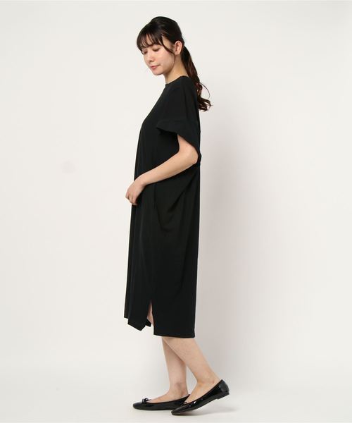 miniyu（ミニュウ）の「BLANC BASQUE/クルー/N半袖チュニック（Tシャツ/カットソー・レディース・サックスブルー/ホワイト/ブラック・38）」の4枚目の写真