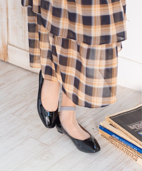 【晴雨兼用】スクエアトゥパンプス/2106