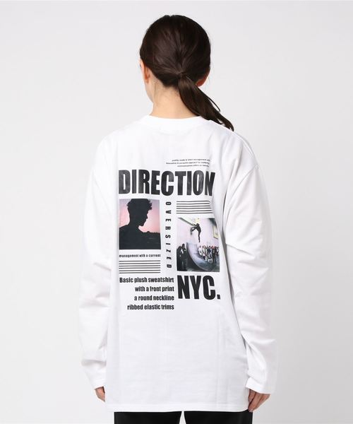 VIBGYOR Women(ヴィブジョー ウィメン)の「VIBGYOR Select/ビッグシルエットバックプリントロンTEE(RE)(Tシャツ/カットソー・レディース・ホワイト/ブラック・FREE)」の6枚目の写真