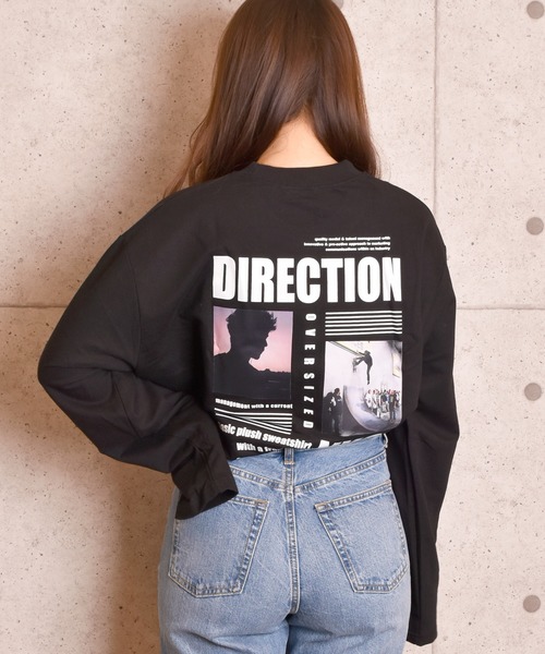 VIBGYOR Women(ヴィブジョー ウィメン)の「VIBGYOR Select/ビッグシルエットバックプリントロンTEE(RE)(Tシャツ/カットソー・レディース・ホワイト/ブラック・FREE)」の7枚目の写真