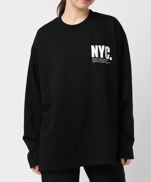 VIBGYOR Women(ヴィブジョー ウィメン)の「VIBGYOR Select/ビッグシルエットバックプリントロンTEE(RE)(Tシャツ/カットソー・レディース・ホワイト/ブラック・FREE)」の14枚目の写真
