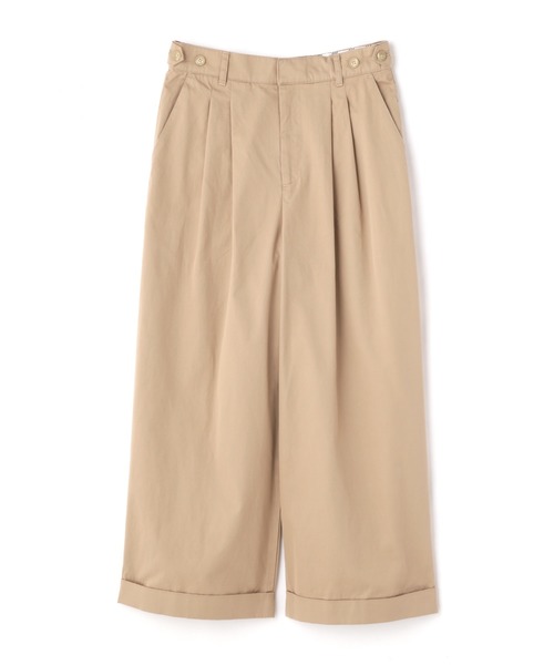 human woman(ヒューマンウーマン)の「コットンリネンタックパンツ(その他パンツ・レディース・ネイビー/ベージュ・SMALL/MEDIUM/LARGE)」の17枚目の写真