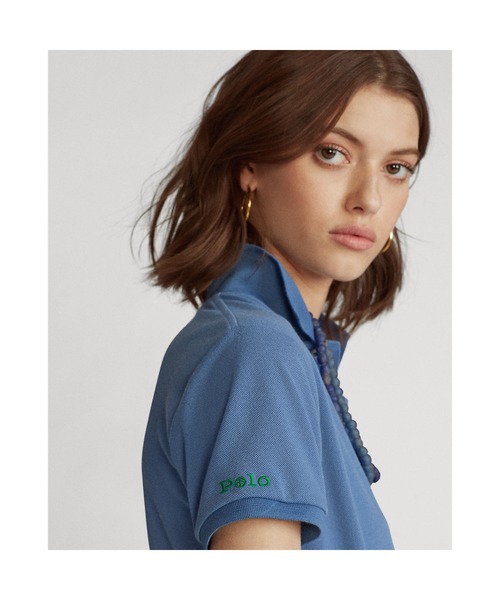 POLO RALPH LAUREN（ポロ ラルフ ローレン）の「アース ポロシャツ（ポロシャツ・レディース・ブルー・LARGE/MEDIUM/SMALL/X-LARGE/X-SMALL）」の5枚目の写真