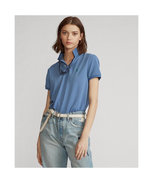 POLO RALPH LAUREN（ポロ ラルフ ローレン）の「アース ポロシャツ（ポロシャツ・レディース・ブルー・LARGE/MEDIUM/SMALL/X-LARGE/X-SMALL）」の4枚目の写真