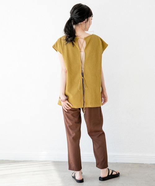 LOWRYS FARM（ローリーズファーム）の「微光沢パンツ　879681（その他パンツ・レディース・パープル/ブラウン/グリーン・FREE）」の13枚目の写真