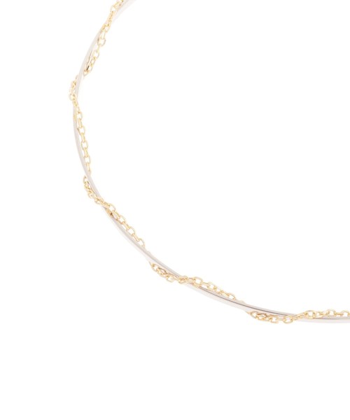 K10ラップチェーン バングル（YG×WG）（ブレスレット）｜COCOSHNIK